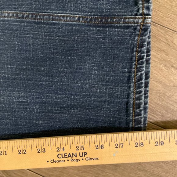Wrangler Retro High Rise Relaxed Boot Cut Denim Blue Jeans Womens 33x28 - Picture 6 of 6